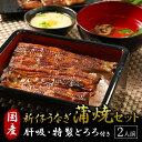 【ふるさと納税】国産 新仔うなぎの蒲焼きと肝吸・特製とろろセット うなぎ 蒲焼 冷凍 丑の日 栃木県壬生町◇