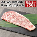 【ふるさと納税】【A4・A5】博多和牛 サーロインステーキ 250g×3パック 計750g 黒毛和牛 和牛 牛肉 お肉 肉 冷凍 国産 九州 福岡県産 福岡県 太宰府市 送料無料