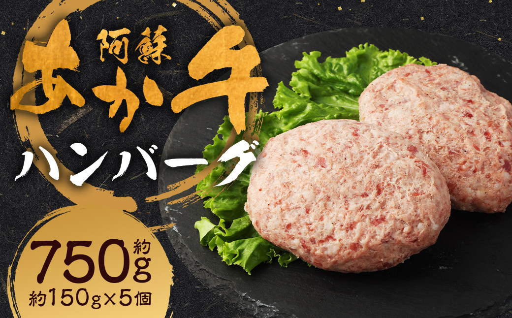 
                  阿蘇あか牛ハンバーグ 150g×5個 合計750g 阿蘇あか牛 あか牛 お肉 肉 牛肉 冷凍
                