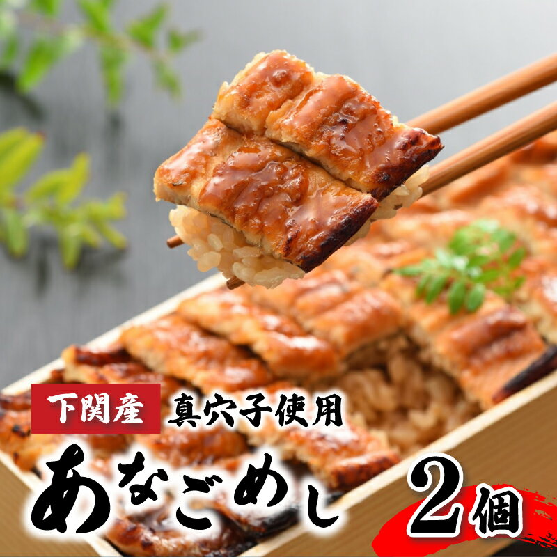 【ふるさと納税】 あなごめし 385g× 2個 セット 冷凍 国産 穴子 あなご 蒲焼 折詰 弁当 電子レンジ 調理可 下関 山口