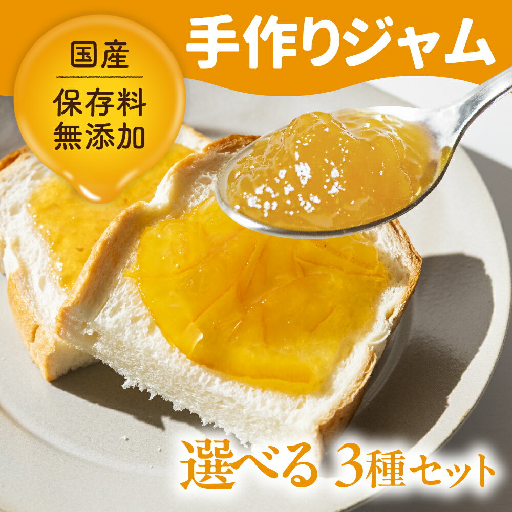 【ふるさと納税】国産 手作りジャム3点セット いちじく うめ 甘夏 ゆず ミカン イチジク 梅 柚子 ユズ みかん 蜜柑 ウメ 無添加 手造り てづくり 手作り ジャム フルーツ 果物