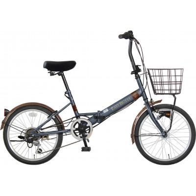 ふるさと納税 四日市市 オリタタミ自転車20型6段変速　LEDオートライト　マットモカ