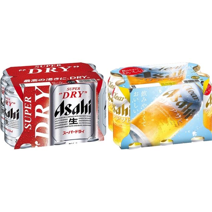 【ふるさと納税】【博多大丸おすすめ品】アサヒスーパードライ&クリアアサヒ　各350ml 6缶セット(計12缶） | ビール 缶ビール 人気 アサヒビール 大丸 百貨店 お取り寄せ 手土産 お土産 Asahi 酒 福岡県 福岡市 博多 九州