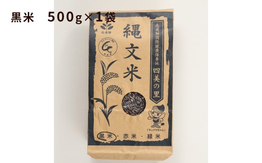 【白米に混ぜるだけ】黒米（500g）（しだれ桜とナリエの里 四美）【南ひだヘルスファーム】【岐阜県下呂市産 米 もち米 下呂市 古代米 もちもち モチモチ 】