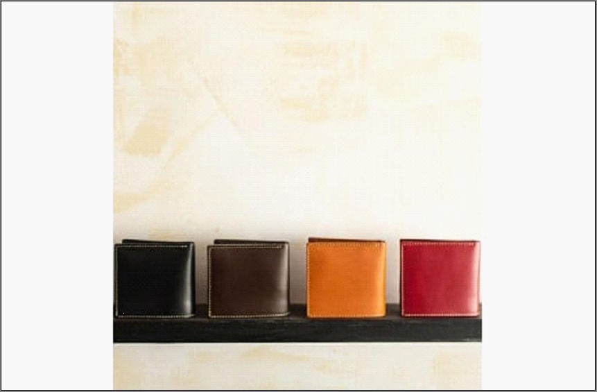 2つ折り財布【福岡市内製造】＜キャメル＞