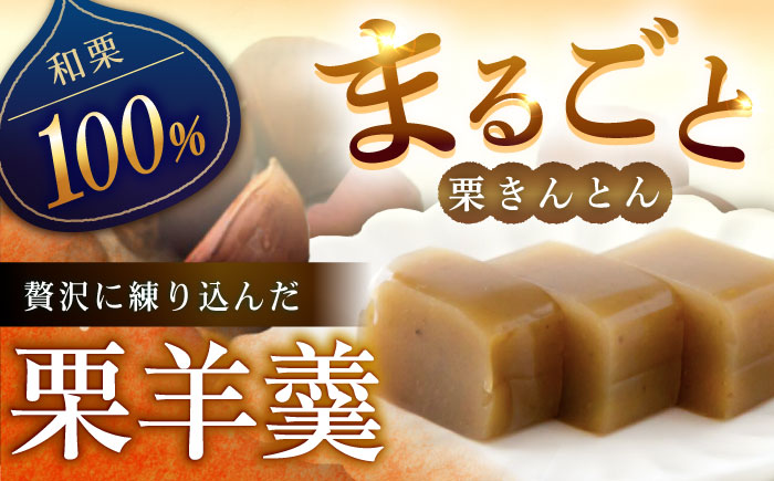 栗きんとん羊羹5入 / 栗きんとん 栗 くり 栗羊羹 羊羹 ようかん 和菓子 栗菓子 スイーツ ギフト 贈答 お取り寄せ / 恵那市 / 良平堂 [AUDB045]