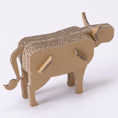 ふるさと納税 刈谷市 段ボール製工作キット　干支シリーズ　ウシ |  | 01