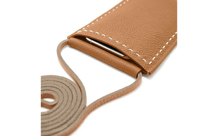 NG-2 本革マルチポシェット（スマホポーチ） SPUR（ｼｭﾌﾟｰﾙ）CAMEL