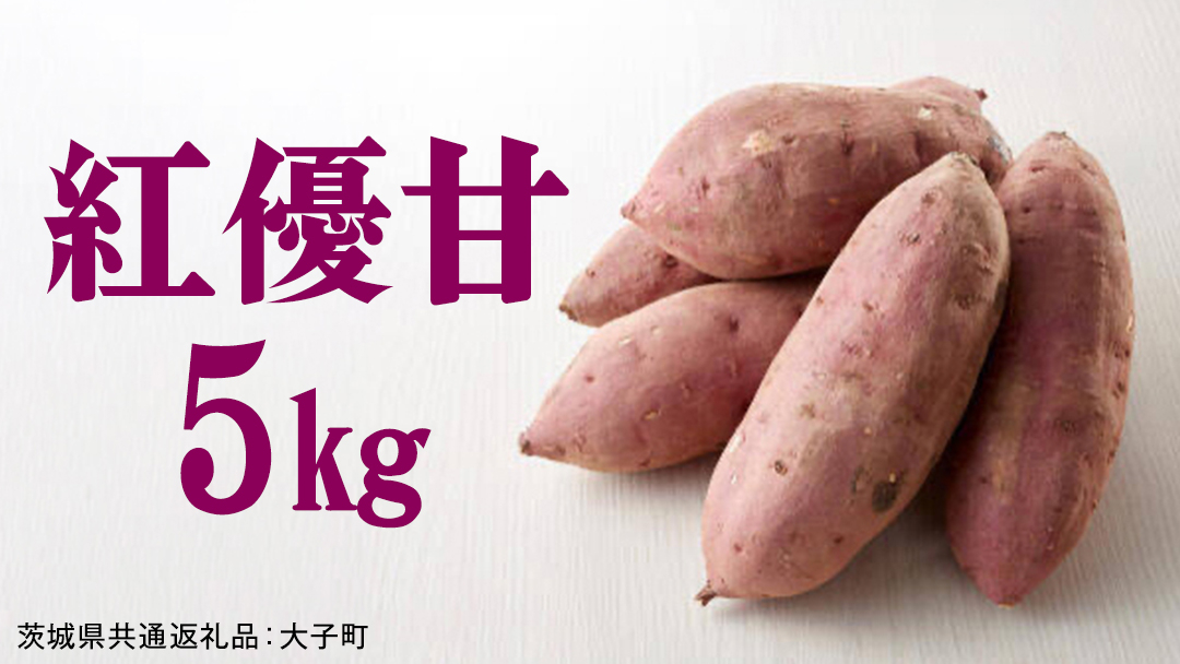 紅優甘 5kg 【 2026年12月上旬発送開始 】 ( 茨城県共通返礼品：大子町 ) さつまいも 焼き芋 熟成 高糖度 ねっとり 蜜芋 甘い スイートポテト 農家直送 産地直送 [FC201us]