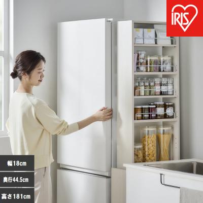 ふるさと納税 角田市 キッチン隙間収納ラック　KSRーH180　ホワイト