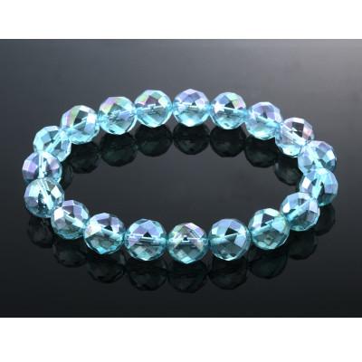 ふるさと納税 和泉市 アクアオーラ水晶多面カットブレスレット |  | 01