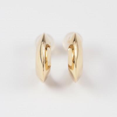 ふるさと納税 山梨県 【山梨県】【ジュエリー】K10 croissant/クロワッサン ピアス |  | 01