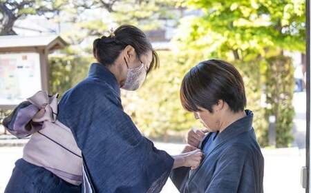 手ぶらでOK デニム着物レンタル チケット（1名様） 撮影プラン 着付け・小物一式 ヘアセットなし