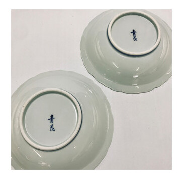青花のロングセラー商品 絵変わりペア桔梗渕20cmスープ皿 小島芳栄堂 A30-364_イメージ4