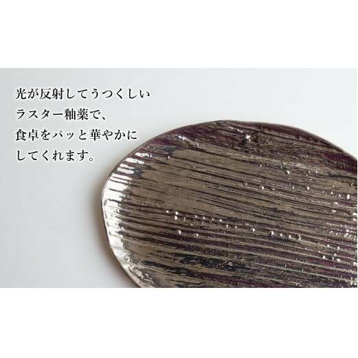 【メイン料理からデザートプレートまで】有田焼 21cm 木目オーバル皿(大) プラチナ 2枚セット 食卓に特別感をくれる1枚【喜鶴製陶】焼き魚皿 デザート皿 食器 楕円皿 オーバル皿 プレート A30