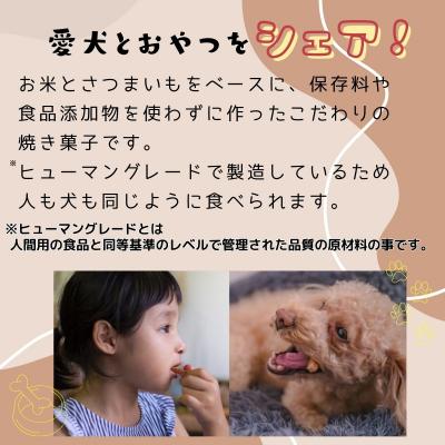 ふるさと納税 高千穂町 【米粉のドライフード】愛犬と飼い主が一緒に食べられるおやつ!『シェア』30袋セット(40g×30袋) |  | 01