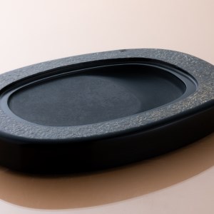 対馬 若田石 硯 縦約20cm×横約14cm×厚さ約2cm前後 書道 受注生産  [WBL003]