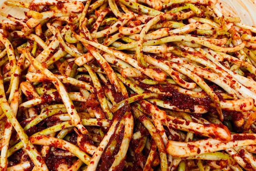 らっきょう 伊江島のらっきょうキムチ 100g 6個 [NOGUS 沖縄県 伊江村 ie47bde420000] キムチ 島らっきょう