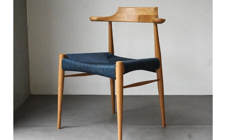 椅子 藍染ペーパーコードチェア RAMS 広島県福山市/株式会社府中家具 インテリア 国産家具 ナチュラル 椅子 　[BAGE005]