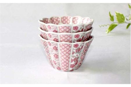 【波佐見焼】花離宮 10cm ボウル 3個セット 食器 皿 【石丸陶芸】 [LB70]  波佐見焼