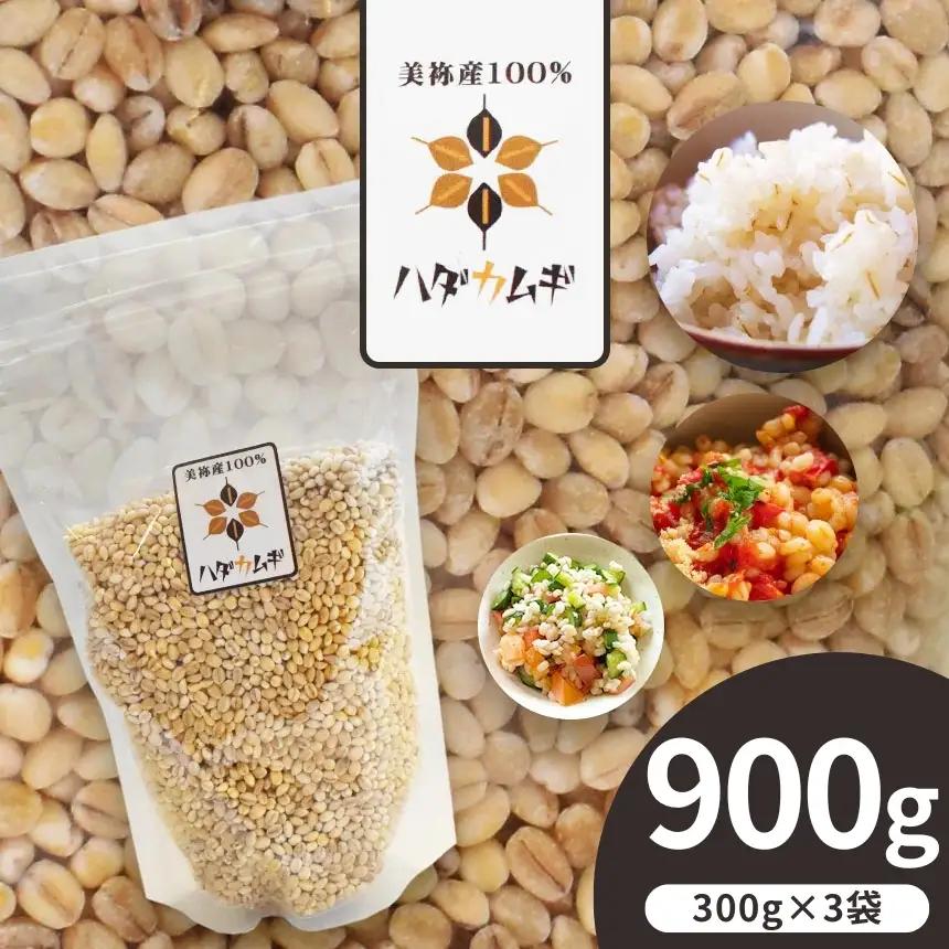 はだか麦 3袋 お試しセット ｜ 麦 はだか麦 セット ヘルシーフード 味噌 麦茶 特産品 美祢市 美祢 山口県 山口