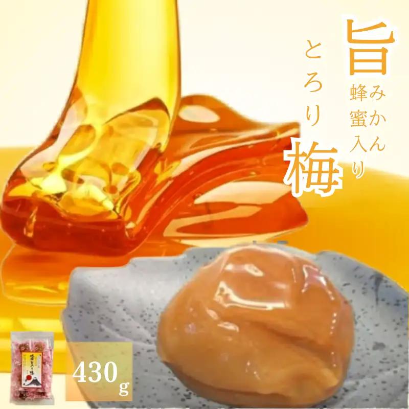 紀州南高梅 旨とろり梅 はちみつ入り 340g×1箱 / 和歌山 和歌山県産 田辺市 南高梅 はちみつ梅干し 梅干し 個包装【nag010】