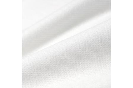 DJS-767 decollouomo メンズドレスシャツ 長袖（生地／オーヴァーチュア）モードタイプ ピュアホワイト／XLサイズ