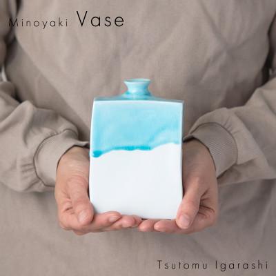 ふるさと納税 瑞浪市 【2色SET】五十嵐務 角花瓶 中 美濃焼 陶芸作品 |  | 02