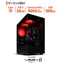 【ふるさと納税】パソコン工房 ピラーレスゲーミングPC Core i5/RTX 4060 Ti(B) ブラック 新品 Windows 11 メモリ 16GB ストレージ 500GB M27M-144F-SLX-BLACKFN