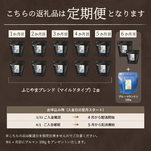 メール便発送「ふじやまブレンド　2個セット」　富士山の湧き水で磨いた スペシャルティコーヒー定期便（ドリップ16パック）6ヶ月 珈琲 ブレンド コーヒー粉 スペシャルティ 16パック 定期便 珈琲