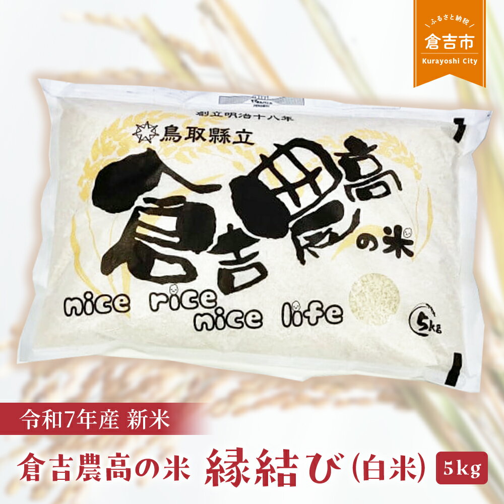 【ふるさと納税】【令和7年産米】 縁結び（白米）5kg 令和7年産 新米 お米 米 こめ コメ 白米 倉吉 低アミロース米 もちもち モチモチ