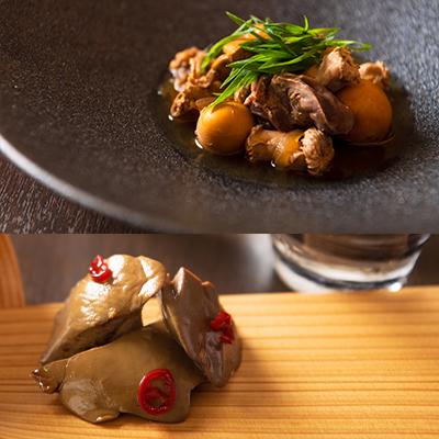 ふるさと納税 大館市 【割烹美さわ】比内地鶏4種セット(炊き込みご飯・もつ煮・レバー旨煮・吟醸酒粕漬け2枚) |  | 02