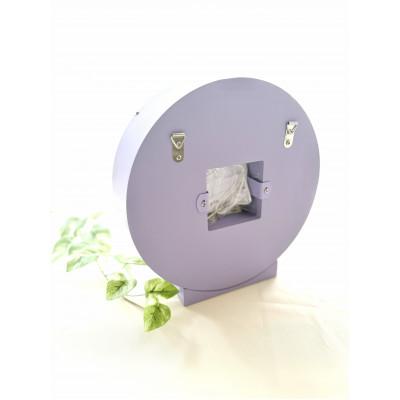 ふるさと納税 豊能町 プリザーブドフラワー　花時計　紫 |  | 03