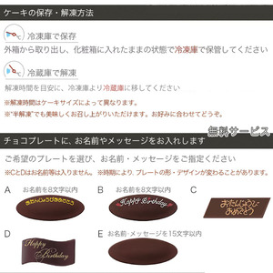 日時指定可 フルーツ生クリームケーキ 5号 アレルギー対応 冷凍ケーキ ケーキ