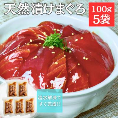 ふるさと納税 三浦市 手軽にたんぱく質!まぐろ漬け丼のもと 100g×5袋 解凍してご飯にのせるだけ 冷凍ストックOK