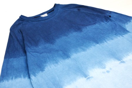Tシャツ ASCENSION  藍染め 7分Tシャツ 1枚 トップス カットソー メンズ レディス 黒部の名水染め ファッション 服 男性 女性 レディース  L