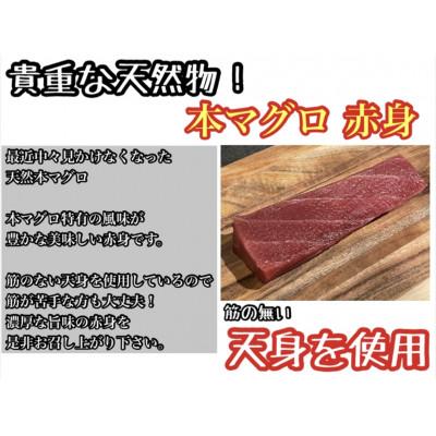 ふるさと納税 小田原市 天然本鮪 赤身 1柵 約200g 貴重な天然まぐろの赤身の部位【天身】を使用!【神奈川県小田原早川】 |  | 03