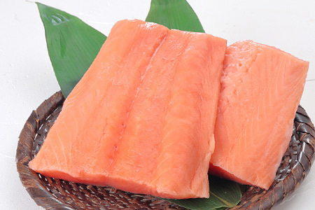 生食可アトランティックサーモン2P(計400～500g) G-81001