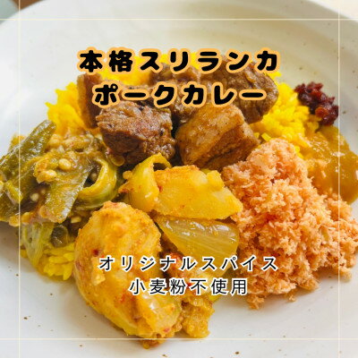 【ふるさと納税】本格スリランカ ポークカリーセット 愛知県岡崎市産 ジャスミンライス付き 1食【配送不可地域：離島】【1625898】