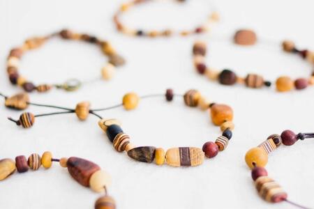 ウッドビーズブレスレット