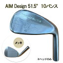 【ふるさと納税】ゴルフウェッジ AIM Design 51.5°10バンス ( メッキ ) かっ飛びゴルフ塾 浦大輔 考案 ヘッドのみ ゴルフ ウェッジ