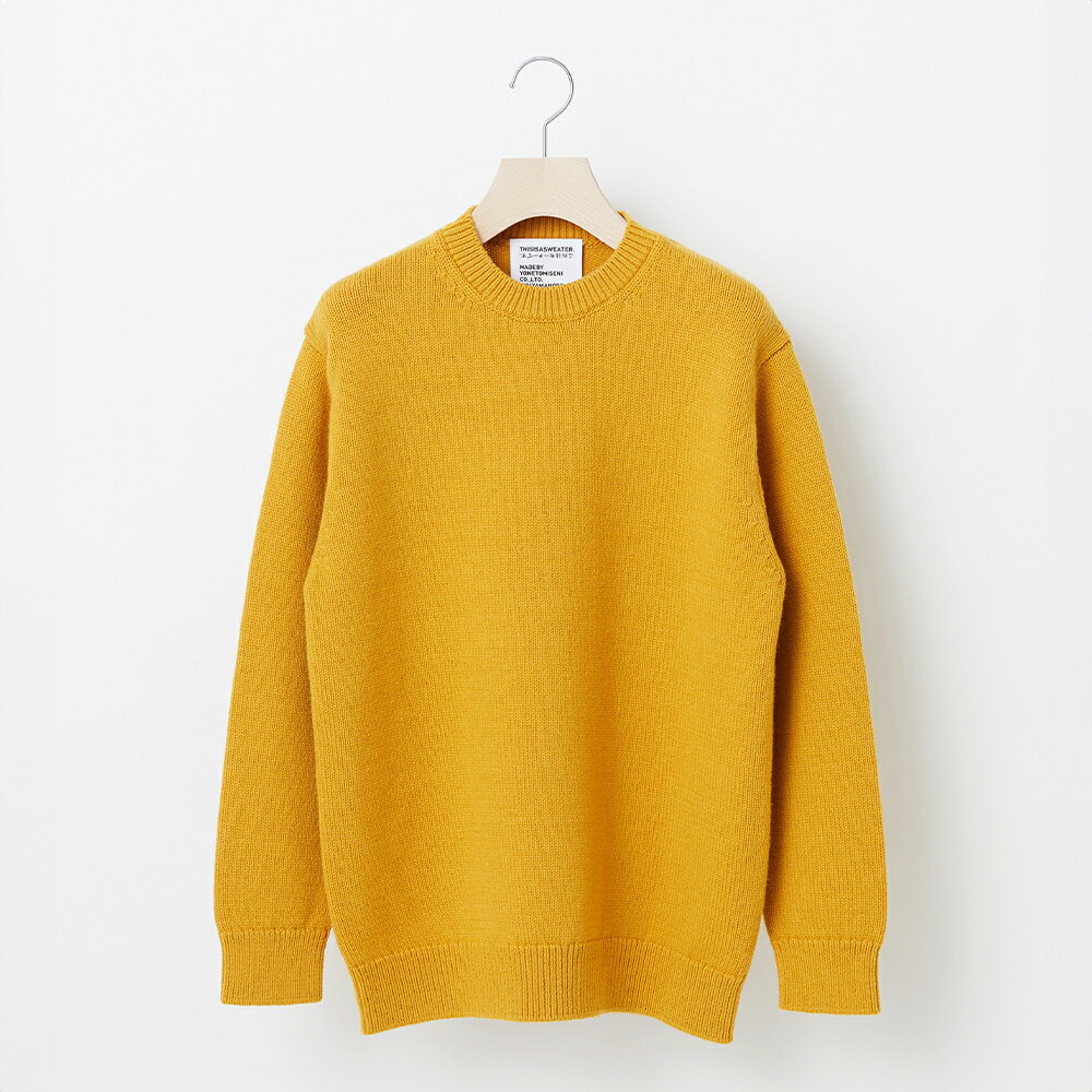 【ふるさと納税】 ≪先行予約≫【THISISASWEATER.】A1 A SWEATER IS ORDINARY YELLOW イエロー カシミヤセーター 服 洋服 ユニセックス メンズ レディース ブランド 山形県 山辺町 送料無料 yt-soxxy ※沖縄・離島への配送不可