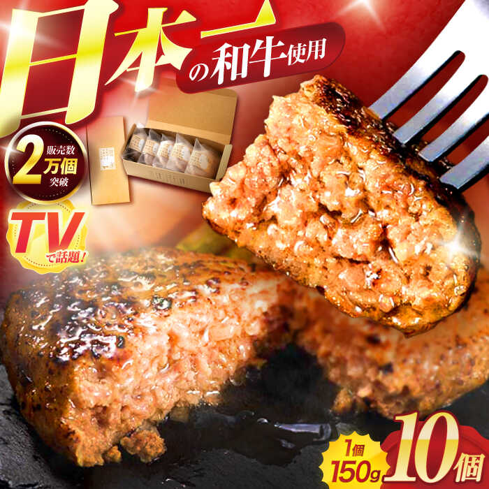 【ふるさと納税】ながさきふわとろハンバーグ 150g×10個入 / ハンバーグ はんばーぐ 肉 牛肉 豚肉 おかず 惣菜 / 諫早市 / ワールド・ミート有限会社[AHBG009]