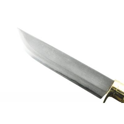 ふるさと納税 南国市 土佐鍛 ダマスカス山遊鉈【山桜チェッカー柄/皮ケース(黒)】 |  | 01