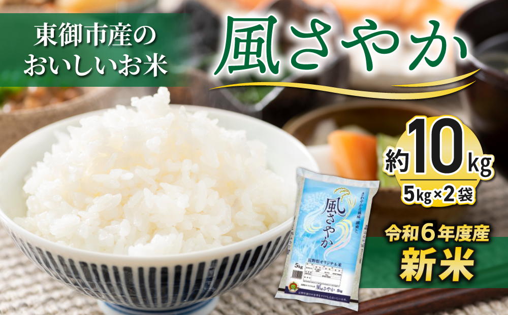 東御市産　おいしいお米　「風さやか」　約10kg｜国産 長野県産 お米 こめ 白米 10キロ