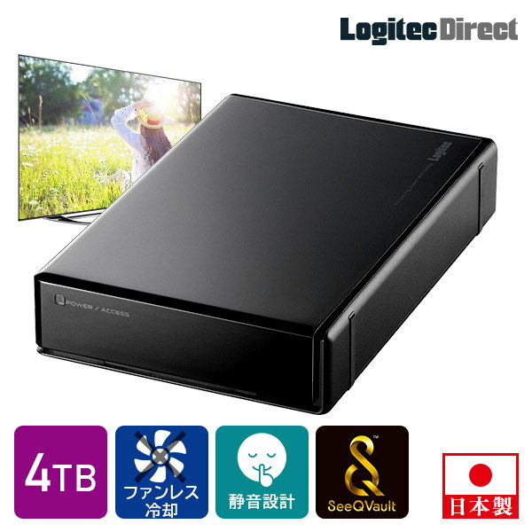 【ふるさと納税】【067-01】 ロジテック ハードディスク(HDD) 4TB SeeQVault対応 TV録画用 据え置きタイプ【LHD-ENB040U3QW】