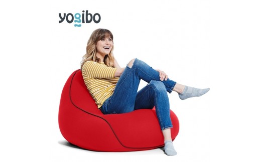 ビーズクッション ヨギボー ラウンジャー レッド Yogibo Lounger 1人掛け 背もたれ ローソファ パーソナルチェア 洗えるカバー インテリア ギフト おしゃれ 結婚祝い 誕生日
