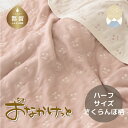 【ふるさと納税】ハーフサイズ【HanzamCocoa】おなかけっと（6重ガーゼ）（100×140cm）さくらんぼピンクグレージュ