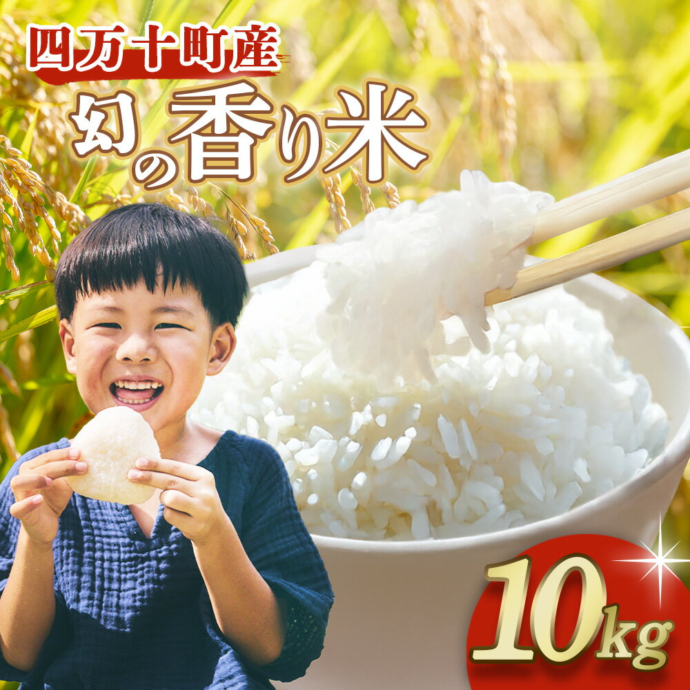 【ふるさと納税】四万十育ち！冷めても香る幻の米『香り米』　10kg　米 こめ コメ 農家 おむすび お米 おこめ 十和錦 お弁当 贈答品 香り米／Fnp-02
