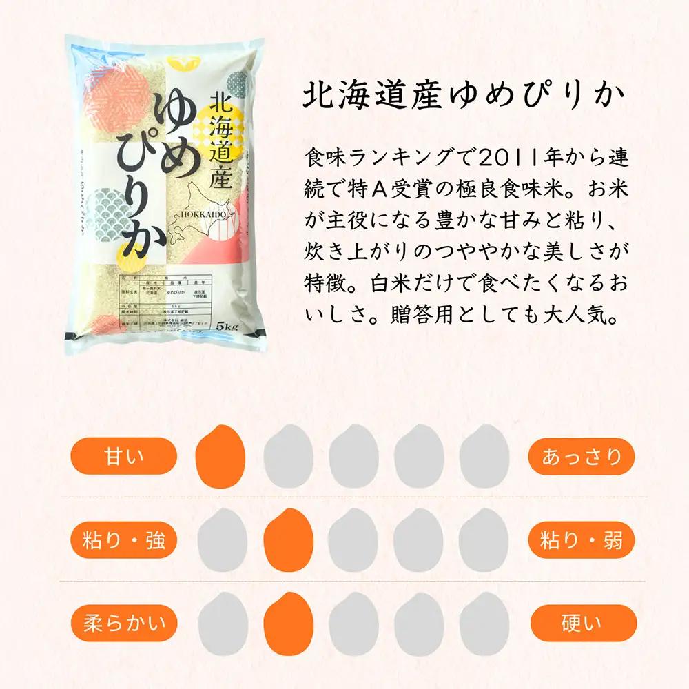 【定期便3ヵ月】【令和8年産 新米予約】北海道産 ゆめぴりか 白米 10kg（5㎏×2）